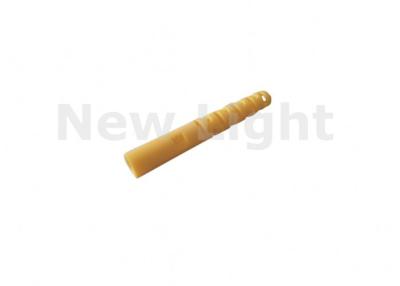 China Yellow Color Fiber Optic Parts ST Tail Set 2.0 / 3.0 Mm Diameter For Fiber Patch Cord for sale
