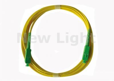 China Easy Instalation SC TO SC Fiber Patch Cable Single Model 3.0mm Diameter 1 Meter Length for sale