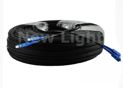 China 500 Meters SC UPC 2 Core Single Mode Fiber Optic Cable Single Mode Duplex G657A for sale