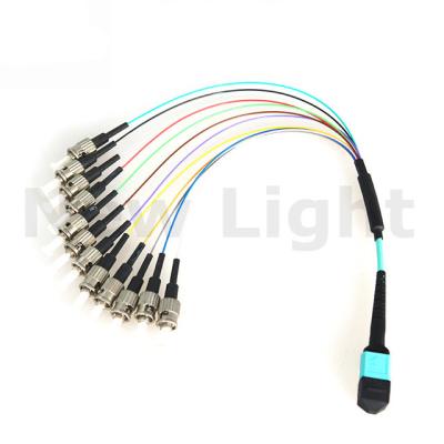 中国 MPO/MTP - MPO/MTP女性MPO繊維ケーブルの単一モードの光ファイバーのパッチ・コード 販売のため