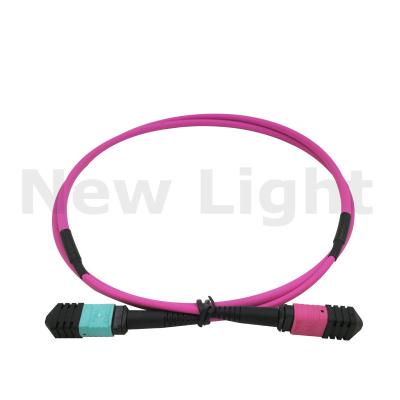 China 1 m   MTP  -   MTP male / female MPO MTP cable multi mode OM4 optical fiber patch cord for sale