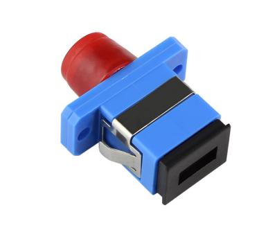 China SC - FC / ST Fiber Optic Adapter Plastic / Metal Material Low Insertion Loss For Cable for sale