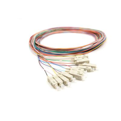 China 12 Colors Fiber Optic Pigtail Multi - Mode For Data Communications for sale