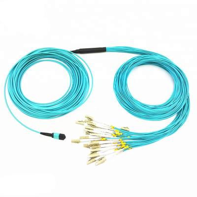 China 12 Strand MPO MTP Cable Customized Length 33 Foot Male / Female Connector Type for sale