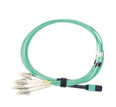 China 3.3 Ft MPO MTP Cable 50 / 125 Multimode , Fan - Out Fiber Optic Patch Cord Cable for sale
