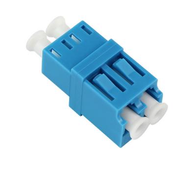 China High - Low Type Fiber Optic Adapter LC Connector 0.3 DB Insertion Loss With Window for sale