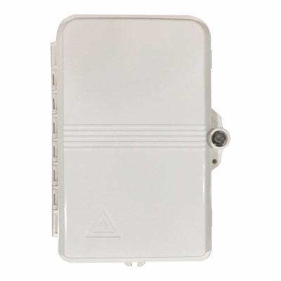 China ABS CATV Fiber Optic Termination Box 8 Core SC Adapter With White Color for sale