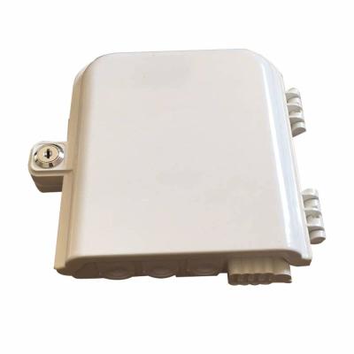 China White / Black FTTH Termination Box 8 / 16 / 32 Core With PC + ABS Material for sale
