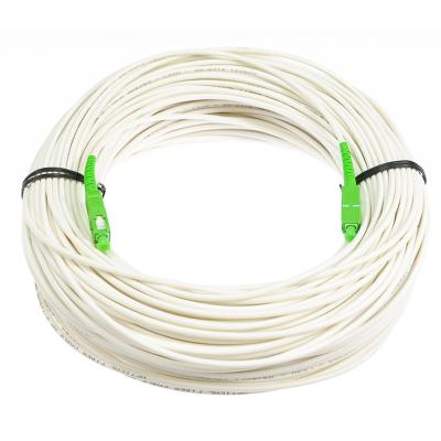 China G657B3 Anti - Bending Fiber Optical Cable Single Mode White Color With LSZH Material for sale