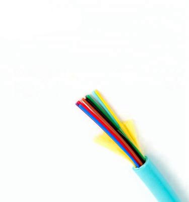 China FTTH 12 Fiber Optic Cable Multimode Customized Color OM3 Indoor Distribution for sale