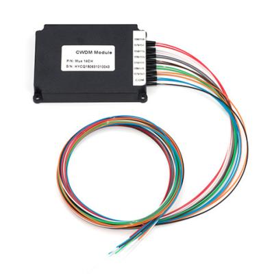 China 16 Channels Fiber Optic WDM , Fiber Optic Splitter LC UPC Connector Wide Pass Band for sale