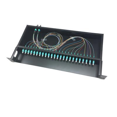China Ribbon  Fiber Optic Distribution Frame MPO / MTP cassette Date center Application for sale