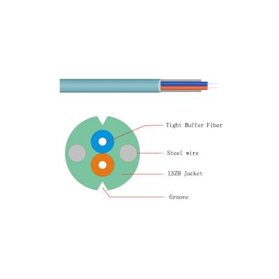 China G652A2 FTTH Fiber Optic Drop Cable Aerial Usage With LSZH / PVC / PE Jacket for sale