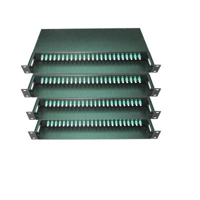 China 48 / 96 material da polegada SPECC da caixa 19 da terminação do painel de remendo da fibra ótica da fibra MPO/MTP à venda