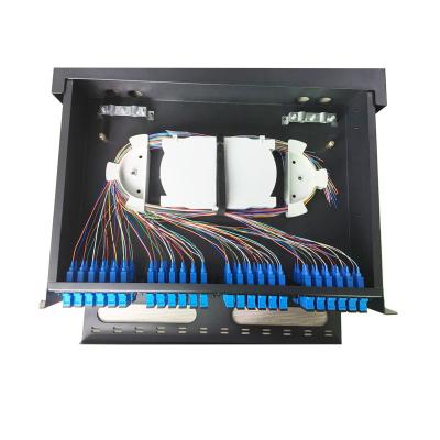 Chine Étirez le matériel optique monté de la fibre SPECC de pouce 48/96 du tableau de connexions de fibre de MPO/MTP 2U 3U 19 à vendre