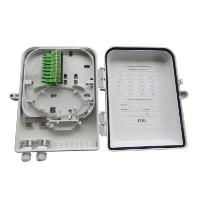 China 16 Core White NBDD-FQX16A FTTH Termination Box ABS New Material Injection Molding for sale