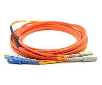 China MCP SC PC to SC UPC duplex 62.5/125 fiber optic mode conditioning patch cord 3meter for sale