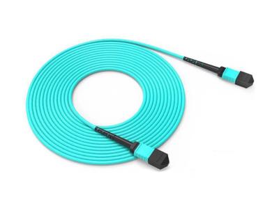 China MPO / MTP Male Or Female Trunk Cable , OM3 / OM4 Patch Cord 8 / 12 / 24 Fiber for sale