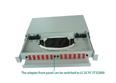 China 19 estante del ST/del LC del cable óptico ODF del solo modo de la base de la pulgada 12 montado en venta