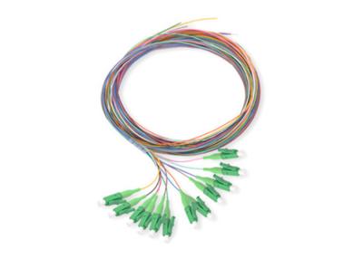 China LC Connector Single Mode Fiber Optic Pigtail 0.9mm Cable 12 Colors for sale