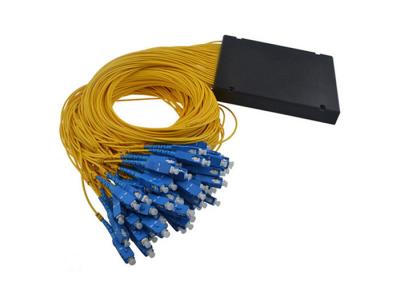 China 1x64 ABS Box Type PLC 1 In 64 Out PLC Fiber Optic Splitter with SC connector for sale