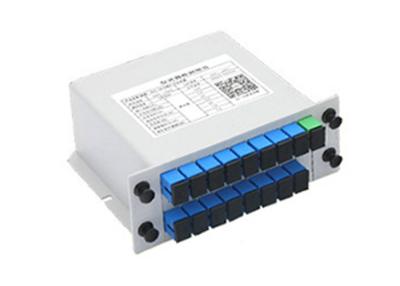 China 1 In 16 Out Plc Optical Splitter , Splitter Optical Fiber With SC Connector for sale