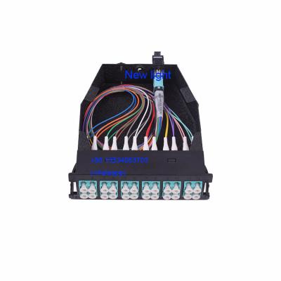 China Casete de fibra óptica de FTTX MPO/MTP, 1RU caja terminal, el panel de remiendo en venta