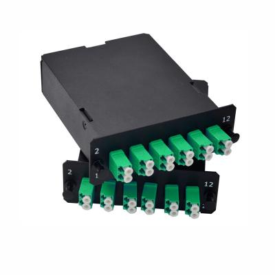 China MPO / MTP Cassette Contains Duplex LC Connector For Mpo Patch Panel for sale