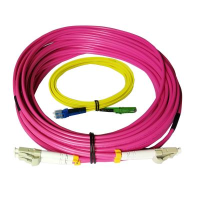 China Lc Lc Optical Fiber Patch Cord / Multimode Fiber Optic Patch Cables Duplex for sale