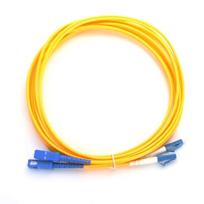 China Duplex Fiber Optic Patch Cord / Sc Lc Multimode Fiber Optic Patch Cables for sale