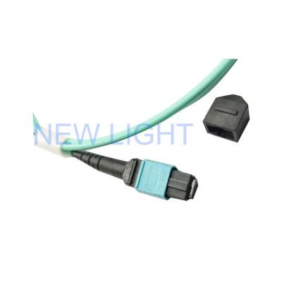 China Female MTP To LC Cable 8 Strand OM3 50uM Plenum 18'' 2mm MTP Breakout Cable for sale