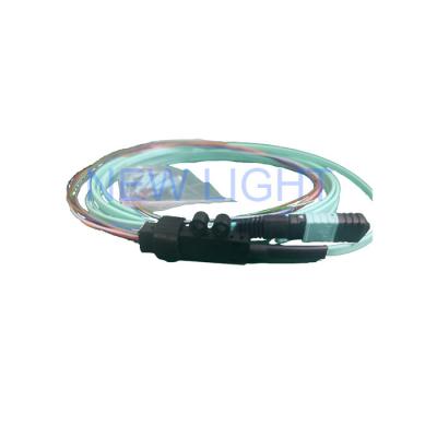 China 8F MPO To LC Cable MM female 50/125um PVC 3.0mm mpo 24 fiber cable for sale