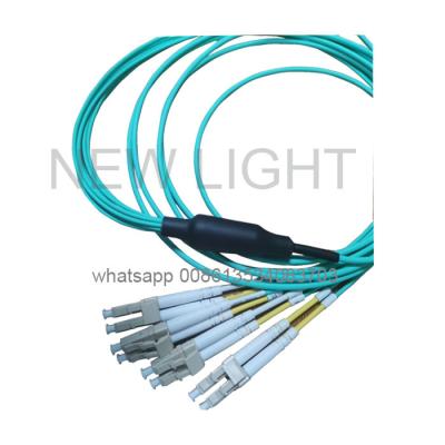 China LC Uniboot Branch MPO MTP Cable / OM3 OM4 40G 100G Mpo Patch Cable for sale