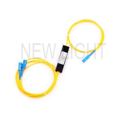 China 1x2 1x4 1x8 1x16 PLC Splitter Optical Fiber / Single Mode Fiber Optic Audio Splitter for sale