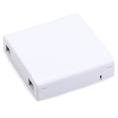 China Indoor Plastic FTTH Termination Box , 2 Fiber Wall Outle Cable Termination Box for sale