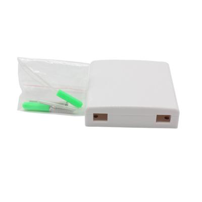 China 2 Port Optical FTTH Termination Box With Shield / Indoor Mini Terminal Box for sale