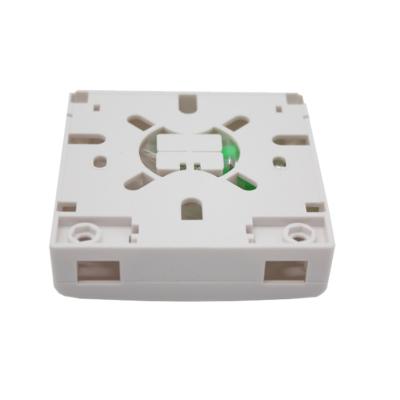 China FTTH Fiber Optic Socket Mini Optical Terminal Termination Box 2 Port SC Faceplate for sale