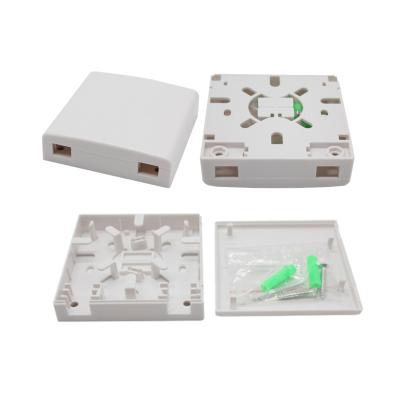 China 2 Port FTTH Termination Box / Waterproof SC Optical Fiber Termination Box for sale