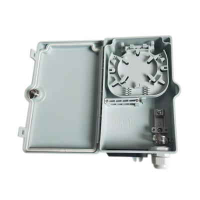China Waterproof Gland 4 Core Optical Fiber Distribution Box / Small Fiber Optic Box for sale