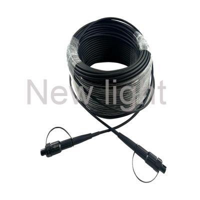 中国 Ip68繊維の光学防水コネクターが付いているFTTAの光ファイバ ケーブル 販売のため