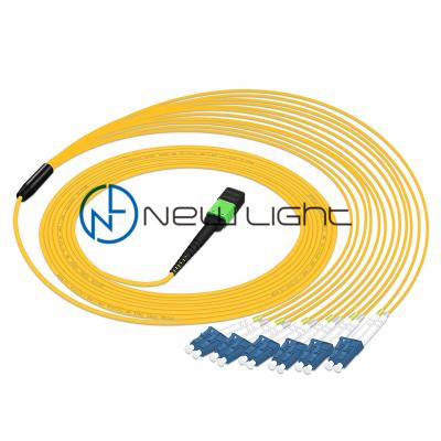 China MTP To LC Breakout G657A1 MPT MPO Patch Cord for sale