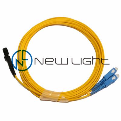 China MTRJ To SC Female MTRJ 2 Meters Duplex Patch Cord for sale