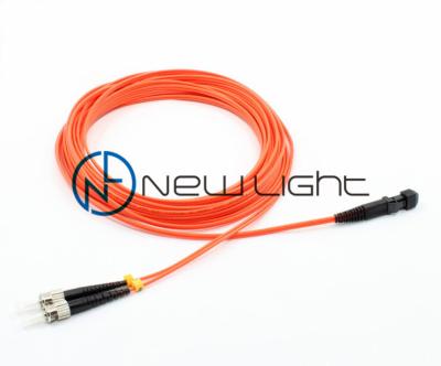 China MTRJ Male Orange Multimode Optical Fiber Patch Cord for sale