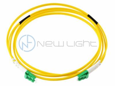 China Green LC APC SM G657A2 Fiber Cable 9/125um Indoor Optical Fiber Patch Cord for sale