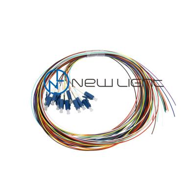China Telecommunication 12 Core 1.5M 0.3dB LC Fiber Optic Pigtail for sale