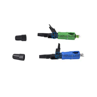 China 0.3dB Pre Stubbed 2.0mm FTTH Cable Fiber Quick Connector for sale