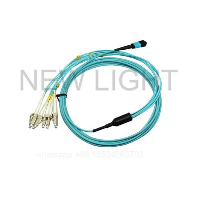 China PVC Jacket 12F Female To Male 3.5mm OM3 OM4 MPO MTP Cable for sale