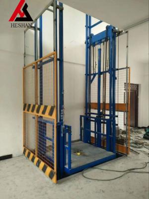 China DIY Guide Rail Cargo Lift Elevator Electric Small Freight Elevator for sale