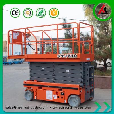 China Self Propelled Mobile Scissor Lift Hydraulic 40 Ft Electric Scissor Lift for sale