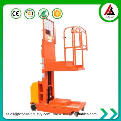 China Low Level Electric Order Picker Self Propelled Mini Pickup Truck Man Lift for sale